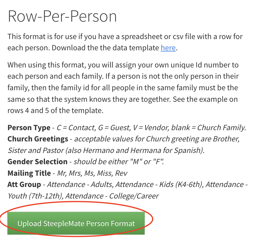 Import Church Member Data