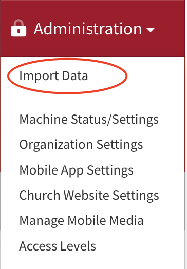 import church member data