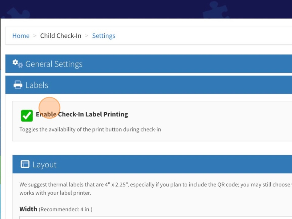 kid check in software